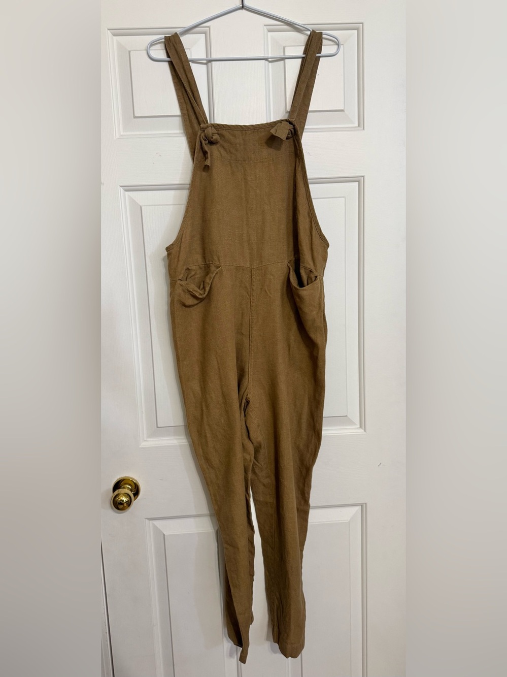 Beaton Linen overalls jumpsuit 100% linen slow fashion natural clothing - Picture 3 of 10